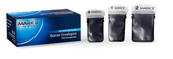 MARK3 X-Ray SLDR PSP Phosphor Plate Barrier Envelopes Size #0 100 / pack
